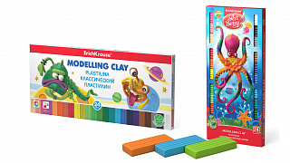 24 colors palette of the new ErichKrause® modelling clay