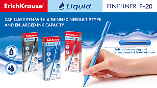 Fineliner Liquid F-20 with extended ink supply