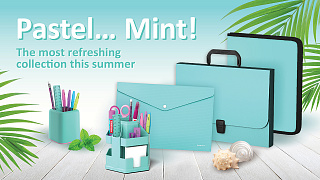 Pastel Mint - a new mint collection of ErichKrause® plastic products